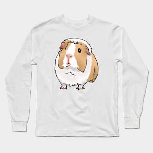 Cream Dutch Crested Guinea Pig Long Sleeve T-Shirt